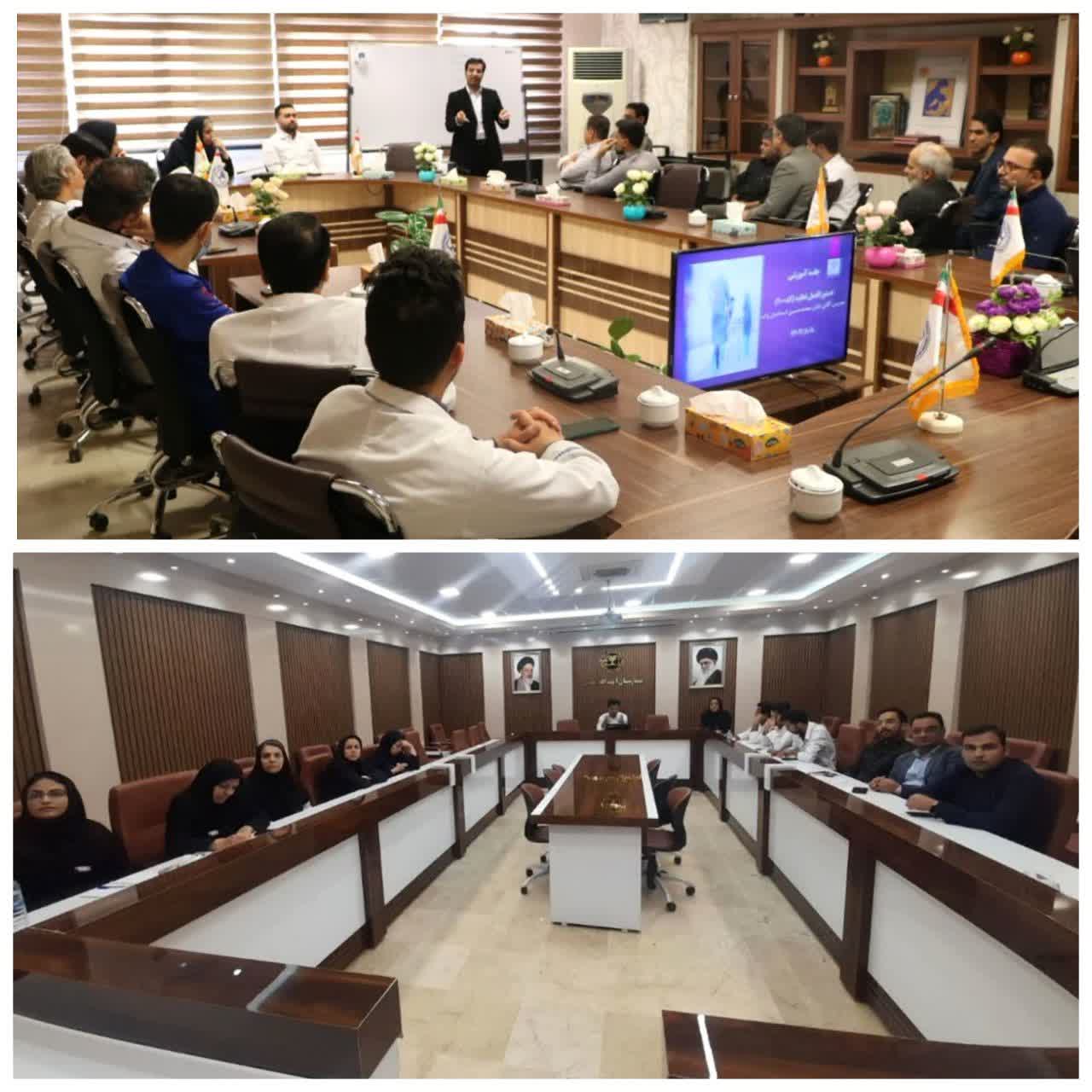 برگزاری سمینار "تخلیه اضطراری بیمارستان‌" طی دو روز در بیمارستان های علامه بهلول گنابادی و آیت الله مدنی بجستان